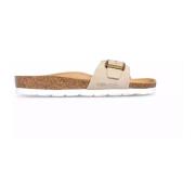 Rohde Beige Mocka Mule Sandal Beige, Dam