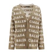 Balenciaga Beige Sweaters med 5.0cm Brätte och 55.0cm Omkrets Beige, D...