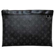 Louis Vuitton Vintage Pre-owned Laeder kuvertvskor Black, Dam