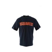 Dsquared2 Herr Trendig Blå T-shirt Blue, Herr