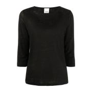 Allude Svart Boatneck Top Black, Dam