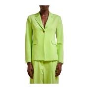 Liviana Conti Milano Blazer med enkel knapp Green, Dam