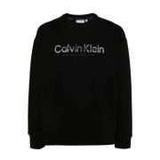 Calvin Klein Svart Diffuserad Logotröja Black, Herr