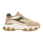 Hogan Beige Multifärgade Låga Sneakers Beige, Dam