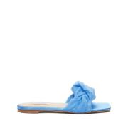 Casadei Sofistikerad och elegant bohemisk blå silkesandal Blue, Dam