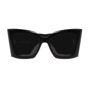 Saint Laurent Höj din stil med SL M119 BLAZELarge solglasögon Black, D...