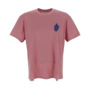 JW Anderson Bomull Logo T-Shirt Pink, Herr