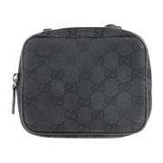 Gucci Vintage Pre-owned Canvas axelremsvskor Black, Dam