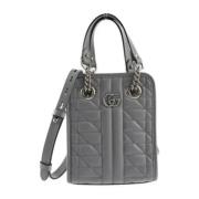 Gucci Vintage Pre-owned Laeder totevskor Gray, Dam