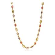 Nialaya Women's Crystal Kaleidoscope Necklace Yellow, Dam