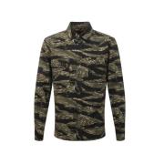 Dolce & Gabbana Camouflage Skjorta med Långa ärmar Green, Herr