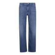 3X1 Mid Waist Straight Jeans för kvinnor Blue, Dam