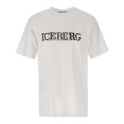 Iceberg Herr Vit Logotyp T-Shirt White, Herr