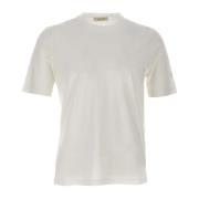 Filippo De Laurentiis Herr Crêpe Bomull T-shirt, Optisk Vit White, Her...
