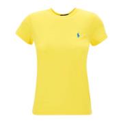 Ralph Lauren Dam Lemon Gul Polo T-Shirt Yellow, Dam