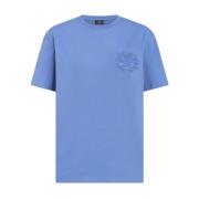 Etro Blommig T-shirt Blue, Dam