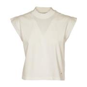 Anine Bing Vita T-shirts och Polos med Caspen Tee White, Dam