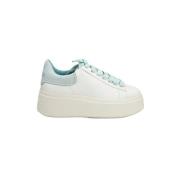 ASH Moby - Blanco, 35 - Vit Läder Sneaker med Dubbel Plattform White, ...