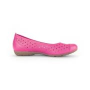 Gabor Komfortabel Läder Ballerina - Rosa Pink, Dam