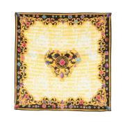 Versace Jeans Couture Silkesscarf med Barocco-tryck Multicolor, Dam