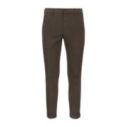 Dondup Gaubert - Slim-fit Gabardine Byxor Brown, Herr