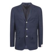 Eleventy Klassisk Enradig Blazer Blue, Herr