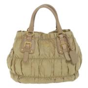 Prada Vintage Pre-owned Tyg prada-vskor Beige, Dam