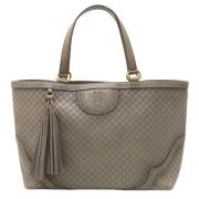 Gucci Vintage Pre-owned Laeder totevskor Gray, Dam