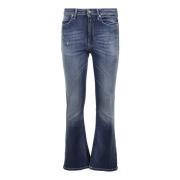Dondup Stiliga Flare Jeans för Kvinnor Blue, Dam