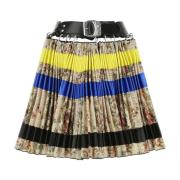 Chopova Lowena Multifärgad ull mini kjol Multicolor, Dam