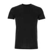 PT Torino Svart silkeblandad T-shirt Black, Herr