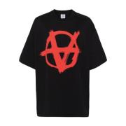 Vetements Double Anarchy T-Shirt Black, Herr