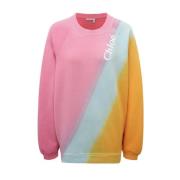 Chloé Bomullssweatshirt med långa ärmar Pink, Dam