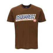 Dsquared2 Cool Fit Tryckt T-shirt Brown, Herr