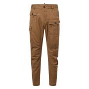 Dsquared2 Stiliga Multi-ficka Cargo Byxor Brown, Herr