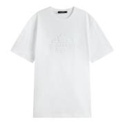 Dsquared2 Mångsidig Vit Bomull T-shirt med 3D-tryck White, Herr