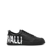 Just Cavalli Svarta Sneakers för Män Black, Herr