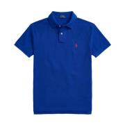 Polo Ralph Lauren Blå Ribbad Polo T-shirts och Polos Blue, Herr