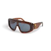 Palm Angels Stiliga solglasögon för en sofistikerad look Brown, Unisex