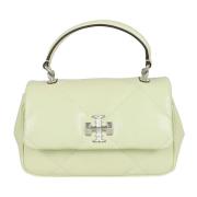 Tory Burch Diamond Quilt Top-Handle Väska Green, Dam