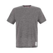Thom Browne Grå T-shirt med korta ärmar Gray, Herr