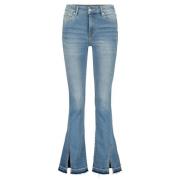 Raizzed High Waist Bootcut Jeans med Split Blue, Dam