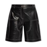 Stand Studio Lädershorts 'Rue' Black, Dam