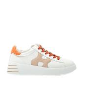 Hogan Orange Rebel Sneakers White, Dam