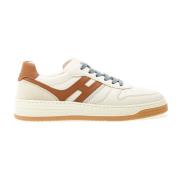 Hogan Vita Läder Basket Sneakers White, Herr