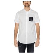 Armani Exchange Herr kortärmad skjorta White, Herr