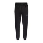 Versace Jeans Couture Sweatpants med logopatch Black, Herr