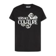 Versace Jeans Couture T-shirt med logotryck Black, Herr
