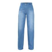 Kocca Slitna höga straight-leg jeans Blue, Dam