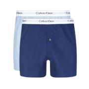 Calvin Klein Klassisk Boxer 2-Pack med knapp Blue, Herr